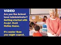 School Administrator Startup procedures for Rocket Math Online Game
