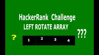 Solve HackerRank Coding Challenge in Java Left Rotate Array Solution