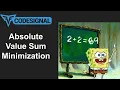 Absolute Value Sum Minimization - Codesignal