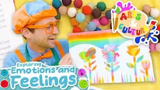Rainbow Art with Blippi! 🌈🎨 Explore Color & Creativity for Kids | Blippi Full Episodes