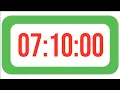 430 Minutes 07 10 HoursCountdown Timer Clock with Alarm Sound