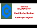 Read Holding Register FC03 Read Input Register FC04 C Modbus TCP C