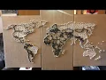 Making a String-Art Travel Map Of The World