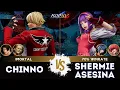 Download Lagu KOF XV🎞️CHINNO (Geese/Rock/Kim) vs SHERMIE ASESINA (Leona/Athena/Shermie)🎞️Replay Match - 09/25