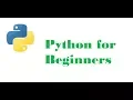 Session 1 - Python Installation and Introduction