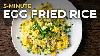 5-Minute Egg Fried Rice | Better Than Takeout!