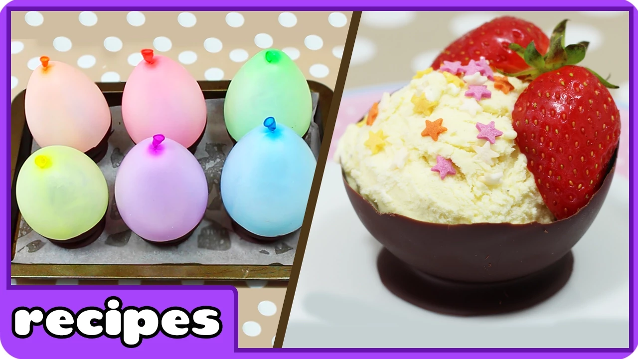 Learn how to make Balloon Chocolate Bowls   Quick and Easy Recipes by Hoopla Recipes