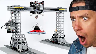 How Much can a Lego Crane lift?! (REACTION)
