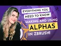 Alphas in Zbrush - How to make and use them to speed up your sculpting workflow lots of tricks