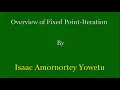 Fixed-Point Iteration Method with Example