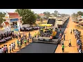 Download Lagu Finished Early Huge Project Highway Construction Power Asphalt Paver \u0026 Dump Trucks Working Hard