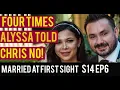 4 TIMES ALYSSA TOLD CHRIS SHE ISN T INTO HIM MARRIED AT FIRST SIGHT S14 EP6