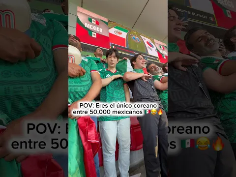 POV: Eres el único coreano entre 50,000 mexicanos 🇲🇽😂🔥