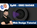 Ep86 - CSS3 Radar Effect Tutorial with source code