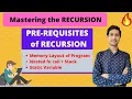 Lec 1 PreRequisites of RECURSION What to Study Before RECURSION Dilip Kumar Gangwar