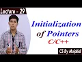 Initialization of Pointers Lec-29 CS201 CS By Mujahid