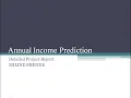 Annual Census Income Prediction Using Machine Learning