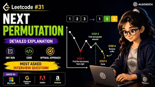 Leetcode 31 Next Permutation Explained Most Asked Interview Question