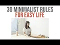 30 Minimalist Rules for an Easy Life