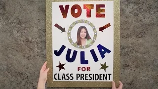Create Election Posters that Win Class President Poster Idea