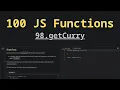 98 getCurry Solving 100 JS Functions