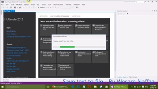 Tow ways to Save Text to a File in Visual Basic VB NET