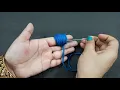 Amazing Woolen Flower Craft Idea using Finger - Easy Woolen Flower Making