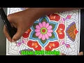 Beautiful Luxury Mandala Coloring Page Colored By Osman ASMR Coloring Mandala Coloring Page