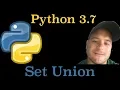 Python 3 7 Set Union In Python
