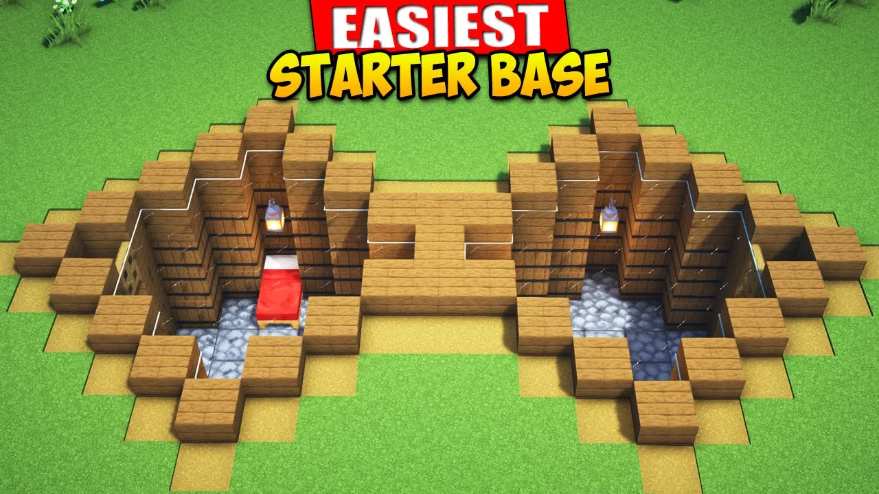 Minecraft: Easy Underground Starter House Tutorial ⚒️