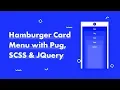 Hamburger Card Menu using JQuery