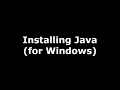 Scorekeeper - Step 1 Installing Java Windows
