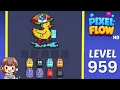 Pixel Flow Level 959 Solution Walkthrough