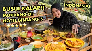 BUSUI KALAP MUKBANG DI INDONESIA 😭🇮🇩 SARAPAN SEPUASNY DI HOTEL BINTANG 5! ⭐️ MUDIK VLOG