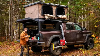 Camping In Cold Temperatures With Overlanding Truck Camper