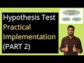 Hypothesis testing Practical Implementation Part 2 Hypothesis testing with data example in python