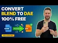 BLEND to DAE Converter Quick Easy Tutorial