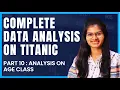Data Analysis on Titanic Analysis of age class Part 10 Python Shambhavi gupta