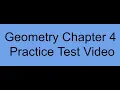Geometry Ch 4 Practice Test