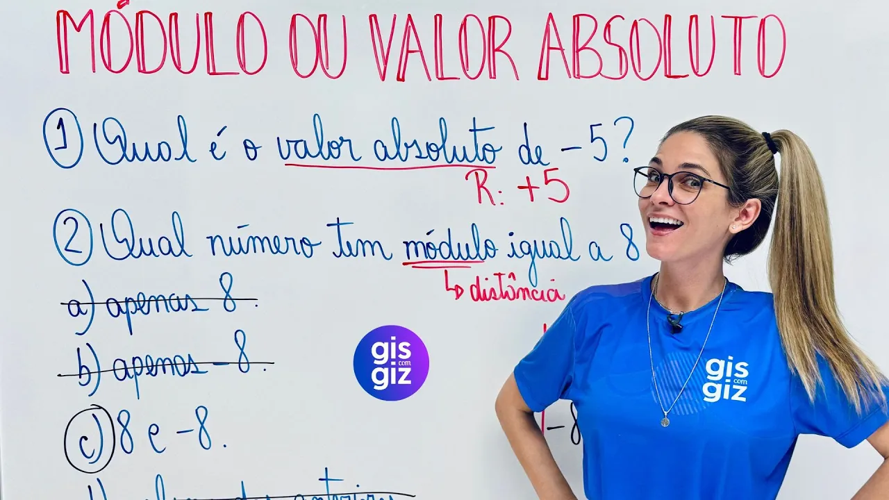 Módulo ou Valor Absoluto: Exercícios Resolvidos Passo a Passo | Números Inteiros