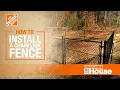 How to Install a Chain Link Fence The Home Depot with thisoldhouse
