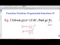 Function Notation Exponential Functions IV