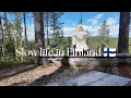 Silent Cozy Vlog Three Finnish Summer Cottages and Finnish Nature Tiny Cabin National Park PART 2