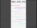 Download Lagu Middle School Tips! #music #fypviralシ #shortsfeed