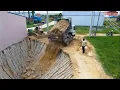 Download Lagu Completed Land Flooded size 5x20m Bulldozer \u0026 Dump Truck Pour stones soil