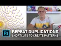 Create Patterns using Repeat Duplicate Transformations with Drawings in Photoshop CC2019