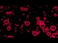 Download Lagu Red Neon Light Hearts Flying💜Raining Heart Background Video Loop [4 Hours] 4K Animated Background