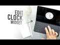 How to Edit Clock Widget on iPad tutorial
