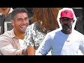 49ers Kyle Shanahan reacts to Jimmy Garoppolo getting mobbed by Warriors cheerleaders