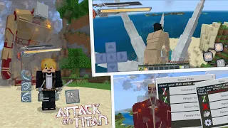 this is the best attack on titan addon attack on titan addon mods for minecraft pe 1 21 101 